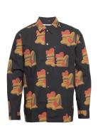 David Jm Street Fink Shirt Wood Wood Patterned