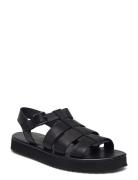 Slhbob Leather Fisherman Sandal B Selected Homme Black