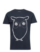 Big Owl Tee - Gots/Vegan Knowledge Cotton Apparel Navy
