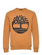 Kennebec River Tree Logo Crew Neck Sweatshirt Wheat Boot/Black Timberl...