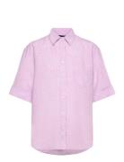 Rel Ss Linen Chambray Shirt GANT Purple