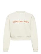 Plus Two T Monogram Crew Neck Calvin Klein Jeans White