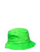 Bucket Hat With Logo Mango Green