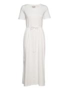 Orika Maxi Tee Dress Residus White