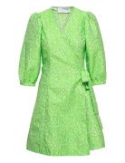 Slfjulia-Siv 3/4 Short Dress Ex Selected Femme Green