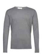 Slhrome Ls Knit Crew Neck Noos Selected Homme Grey