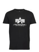 Basic T-Shirt Foil Print Alpha Industries Black