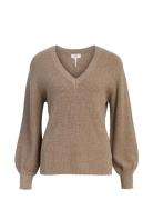 Objmalena L/S Knit Pullover Object Brown