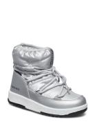 Mb M.boot We Jr Girl Low Nylon Wp Moon Boot Silver