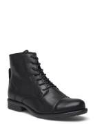Biadanelle Leather Derby Boot Bianco Black