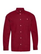 Corduroy Custom Fit Shirt - Gots/Ve Knowledge Cotton Apparel Burgundy