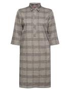 Prince Of Wales Mix & Match Dress Esprit Collection Grey