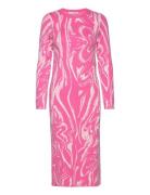 Kira Swirly Dress A-View Pink