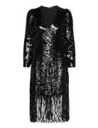 Yasflapper 7/8 Sequin Dress - Show YAS Black