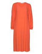 Long Dress In Acetate Coster Copenhagen Orange