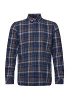 Big Checked Flannel Relaxed Fit Shi Knowledge Cotton Apparel Patterned