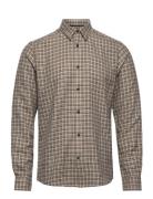 Onstevin Ls Viscose Check Reg Shirt ONLY & SONS Beige