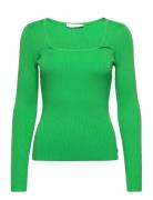 Knit With Long Sleeves And Squared Coster Copenhagen Green