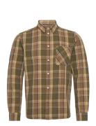 Light Flannel Checkered Relaxed Fit Knowledge Cotton Apparel Patterned