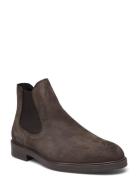 Slhblake Suede Chelsea Boot Noos Selected Homme Brown