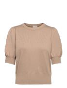 Liva Knit Tee Minus Beige