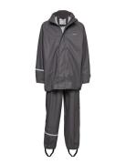 Basic Rainwear Set -Solid Pu CeLaVi Grey