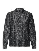 Cotton Lurex Regular Fit Shirt Scotch & Soda Black