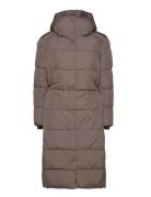 Savannah Long Puffer Coat Jofama Grey