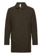 T-Coat Wool Brixtol Textiles Brown
