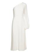 Dania 1-Shoulder Dress Long Midi Length IVY OAK White