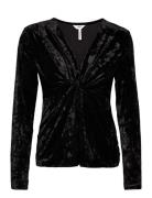 Objshera V-Neck L/S Top 124 Object Black