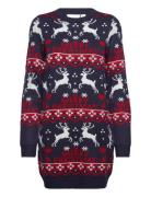 Vianna Reindeer Christmas Knit Dress/Ka Vila Patterned