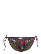 String Side Tie Bikini Print Calvin Klein Patterned