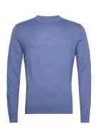 Slhtown Merino Coolmax Knit Crew B Selected Homme Blue