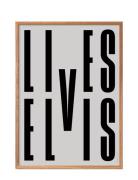 St-Elvis-Lives Poster & Frame Patterned