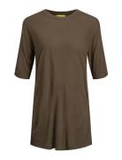 Jxdiana Ss Relaxed Grunge Tee Noos JJXX Brown