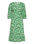 Onlolivia 3/4 Wrap Midi Dress Wvn ONLY Green