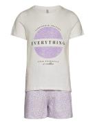 Koghazel Loungewear Top/Shorts Set Jrs Kids Only Purple