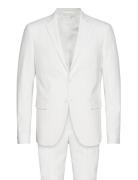 Plain Mens Suit Lindbergh White