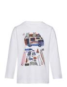 Road Trip Printed Long Sleeved T-Sh Knowledge Cotton Apparel White