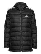 Essentials Light Down Hooded Parka Adidas Sportswear Black
