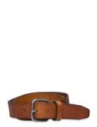 Slhhenry Leather Belt Noos Selected Homme Brown