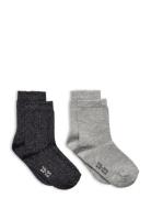 Ankle Sock W. Lurex Minymo Grey