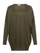 Kcmachi Knit Pullover Kaffe Curve Khaki