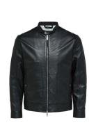 Slharchive Classic Leather Jkt Noos Selected Homme Black