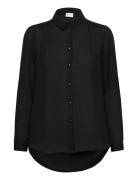 Vilucy Button L/S Shirt - Noos Vila Black