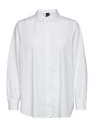 Vmella L/S Basic Shirt Noos Vero Moda White
