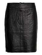 Cuberta Leather Skirt Culture Black