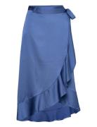 Viellette Wrap Hw Skirt/Su - Noos Vila Blue