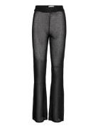 Sequin Knit Fitted Flared Pants REMAIN Birger Christensen Black